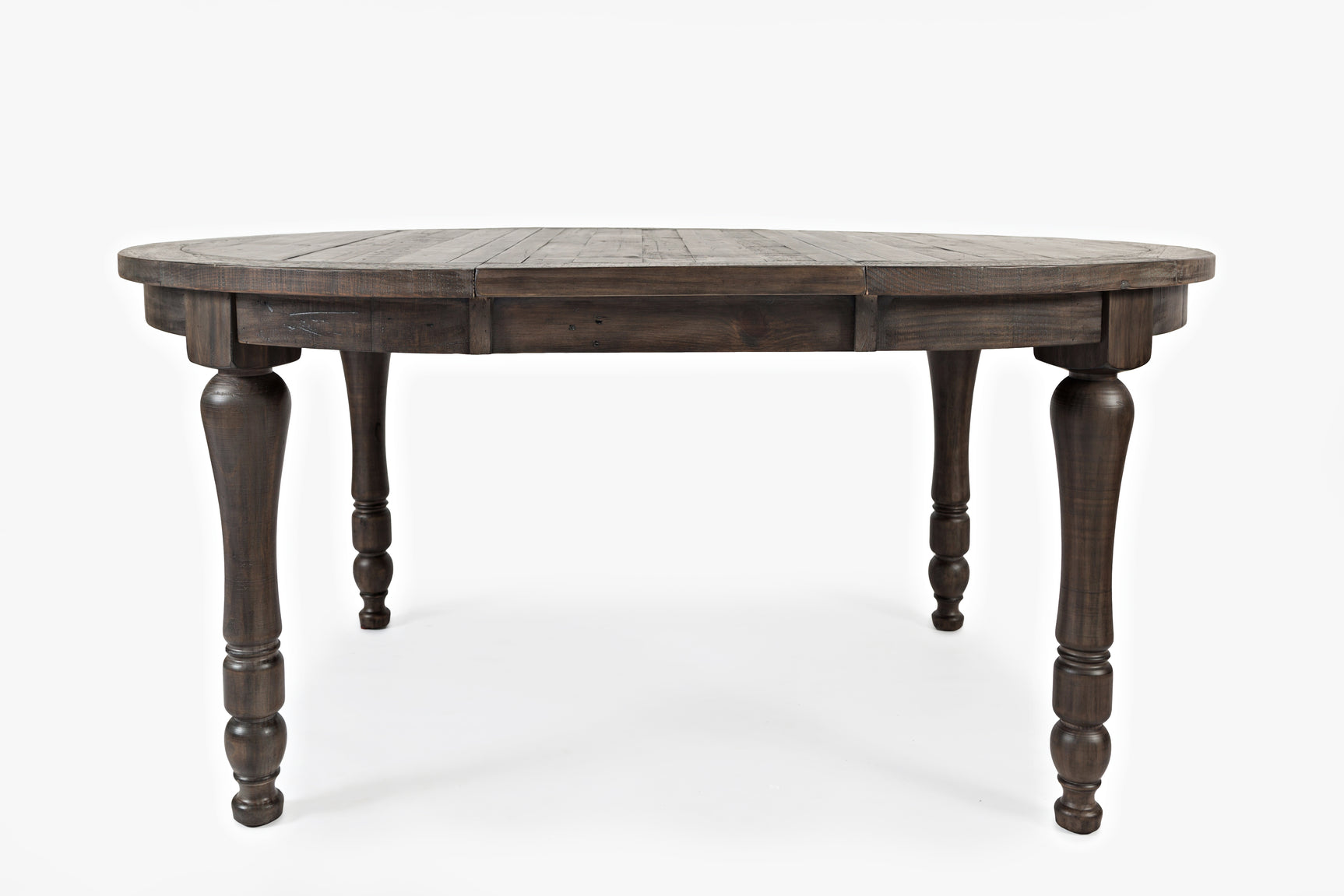 Madison County Barnwood Round to Oval Dining Table - Ornate Home