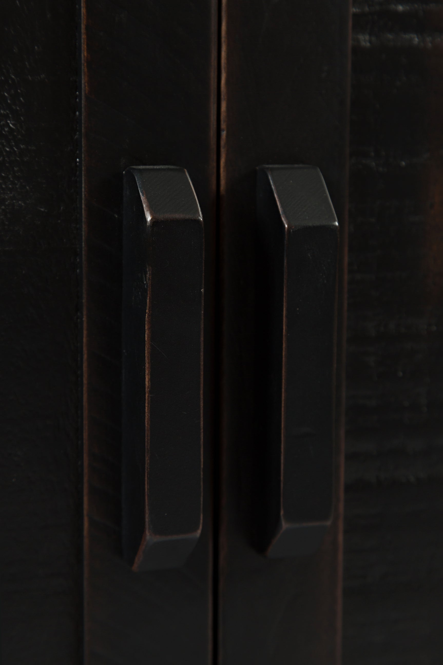 Madison County Vintage Black 60 Barn Door Server - Ornate Home