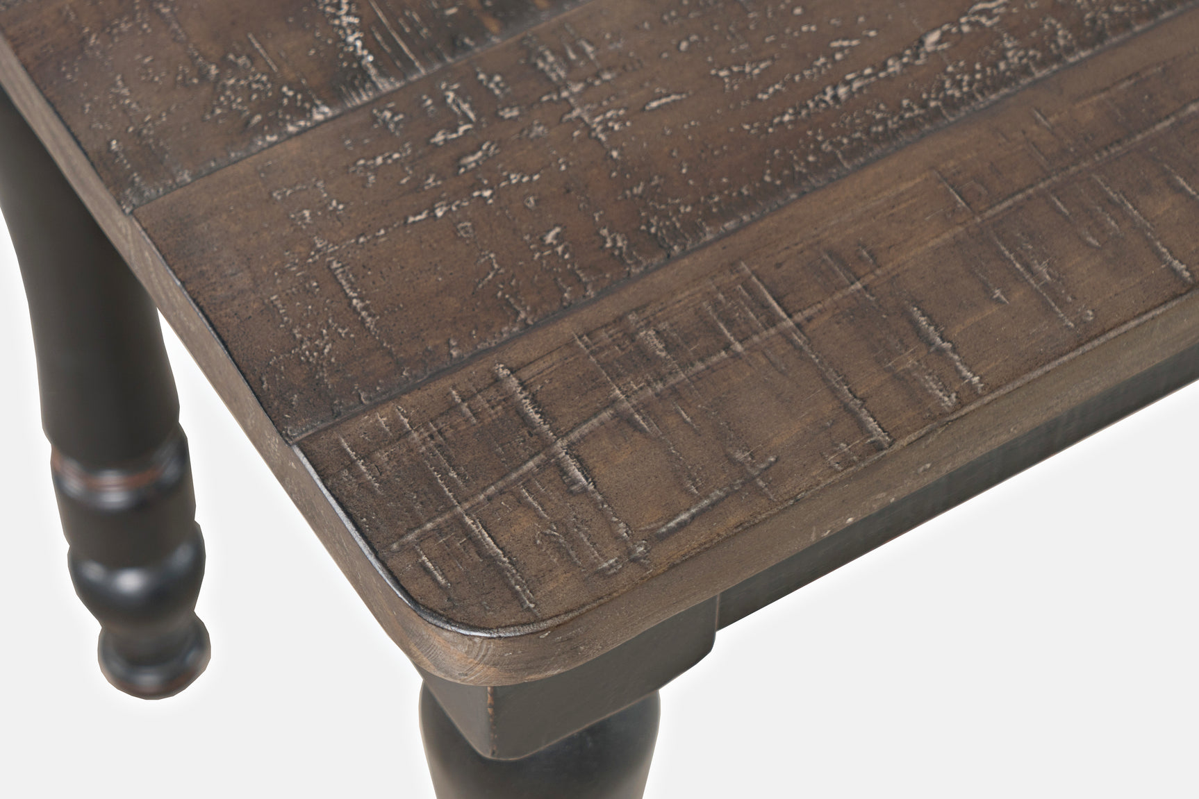 Madison County Vintage Black Dining Bench - Ornate Home