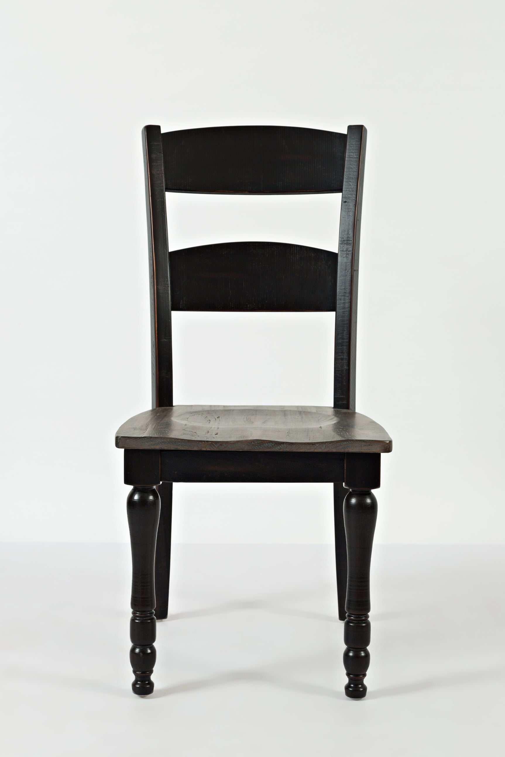 Madison County Vintage Black Ladderback Chair (Set of 2) - Ornate Home