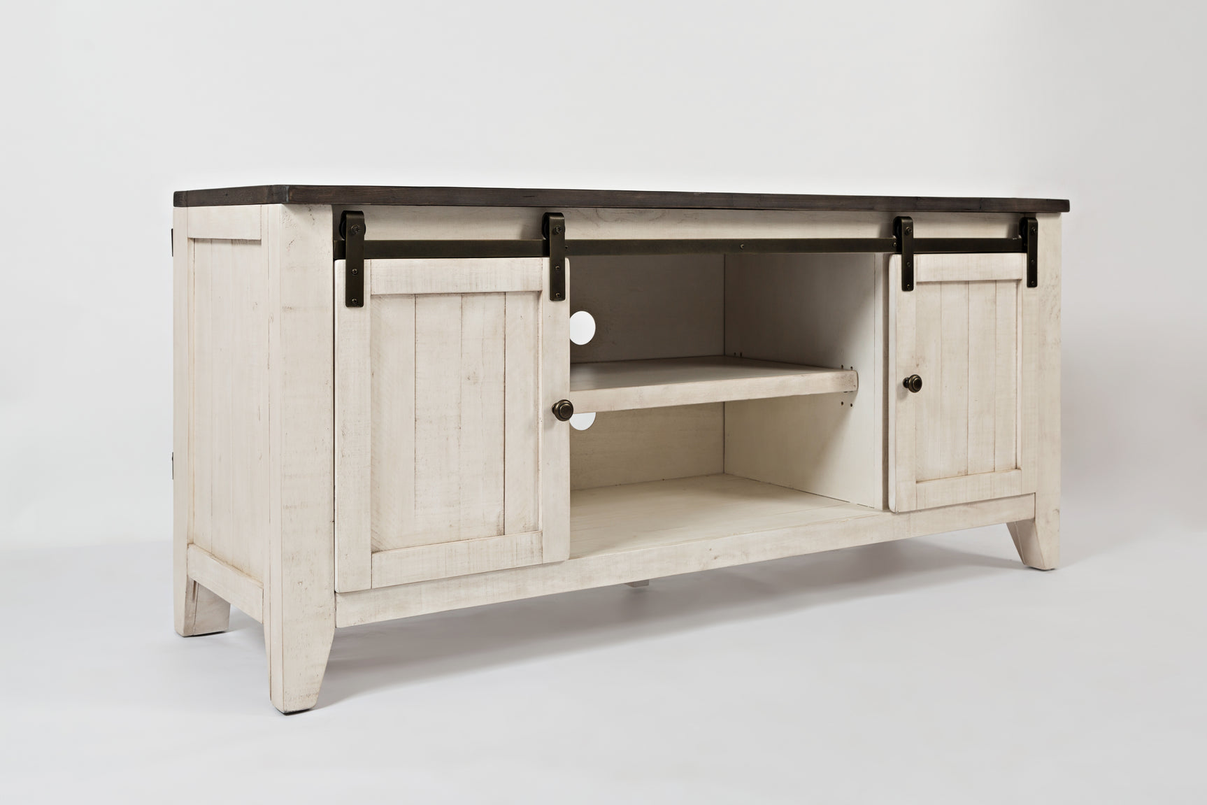 Madison County Vintage White 60 Console - Ornate Home