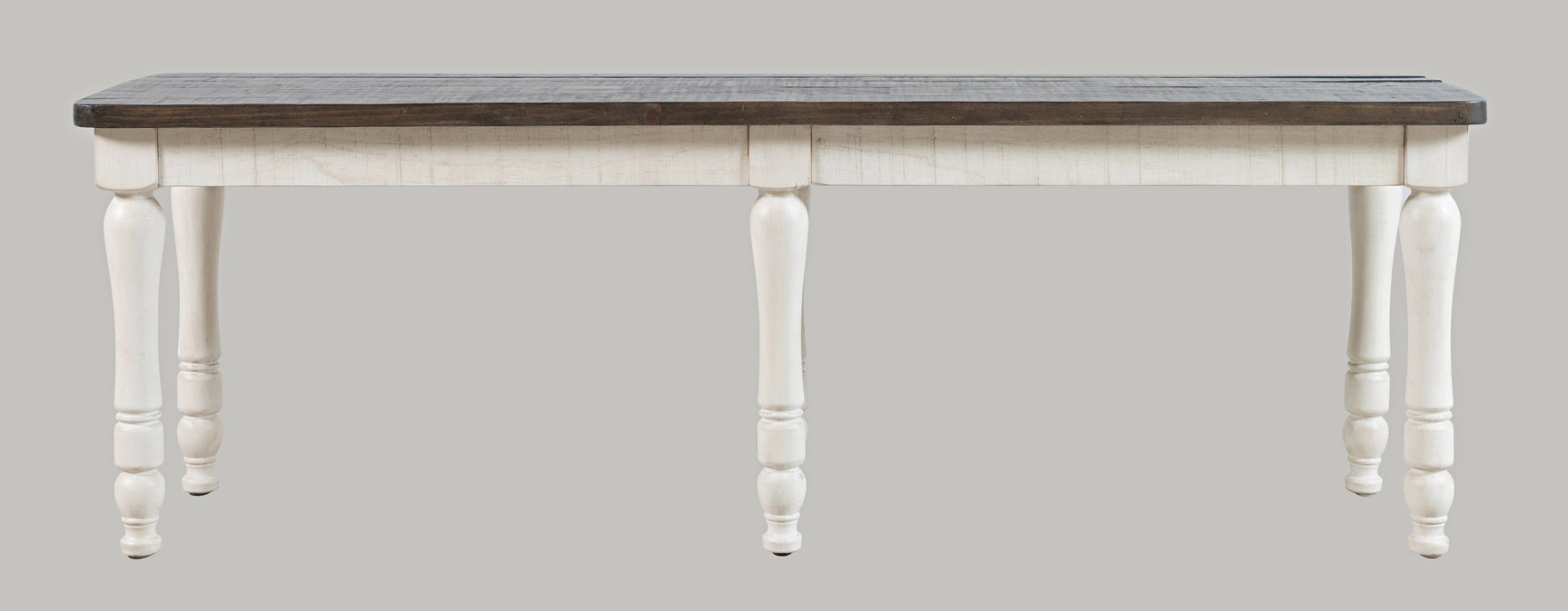 Madison County Vintage White Dining Bench - Ornate Home