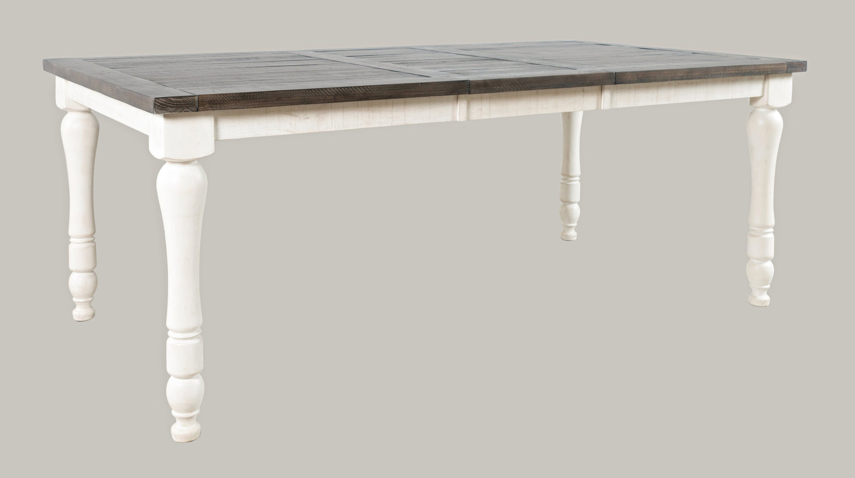 Madison County Vintage White Ext Dining Table - Ornate Home