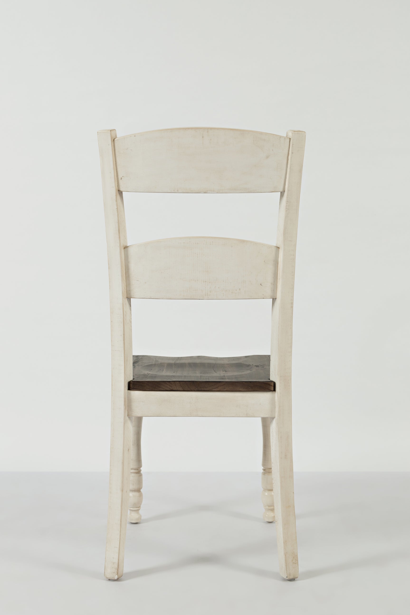Madison County Vintage White Ladderback Chair (Set of 2) - Ornate Home