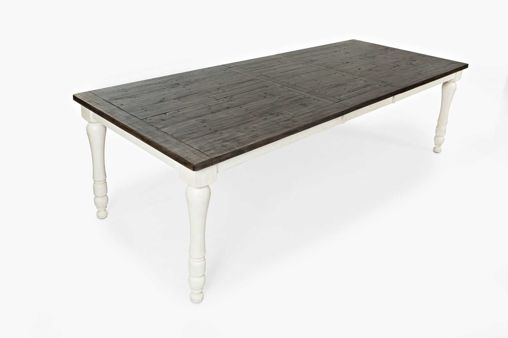 Madison County Vintage White Rect. Ext Table - Ornate Home