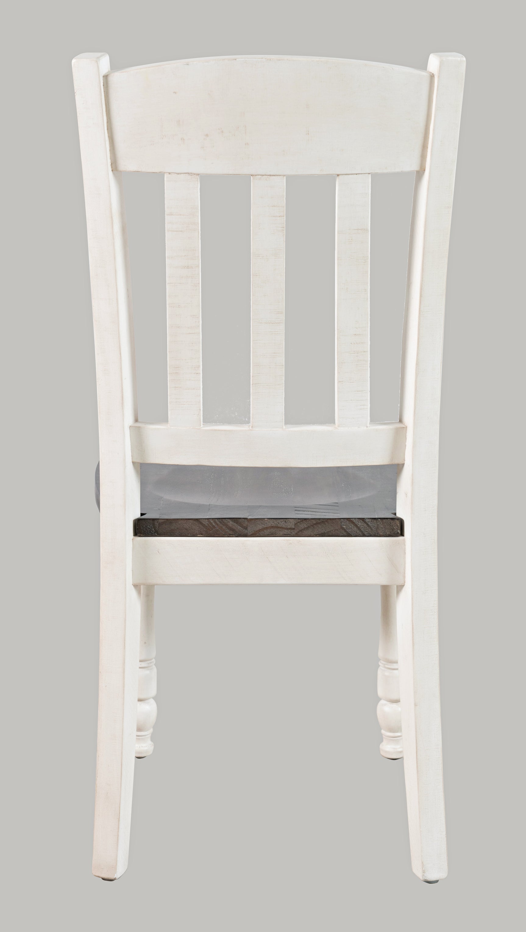 Madison County Vintage White Slatback Chair (Set of 2) - Ornate Home