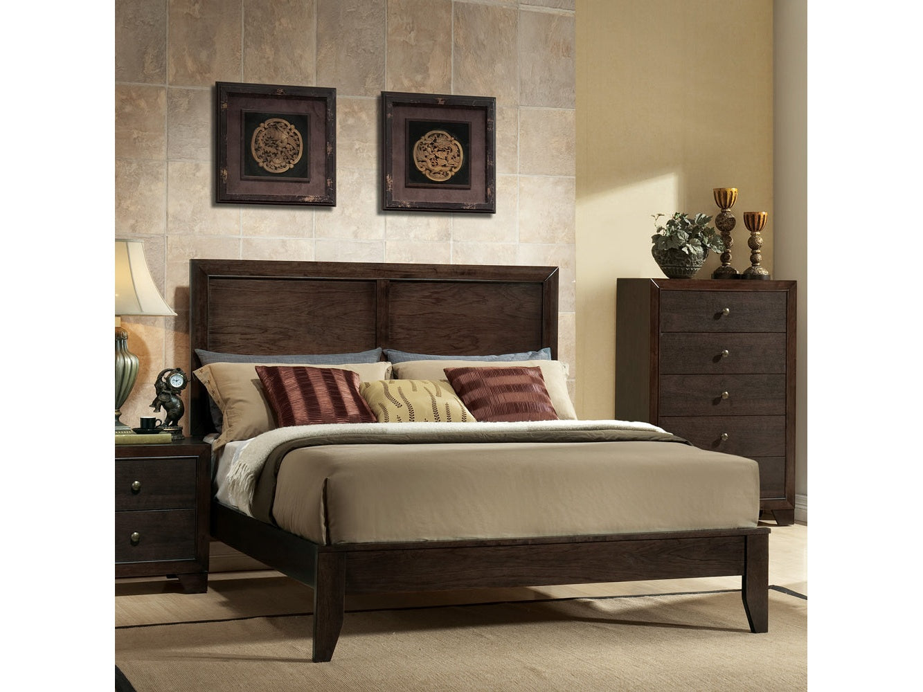 Madison Espresso California King Bed - Ornate Home