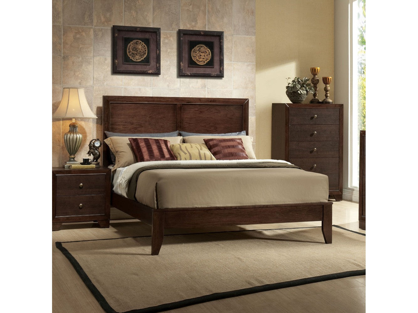 Madison Espresso Eastern King Bed - Ornate Home
