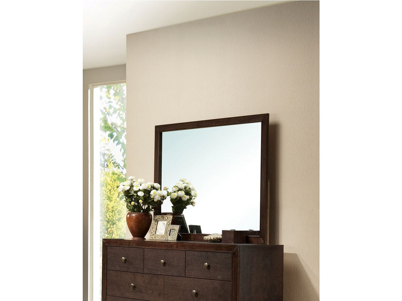 Madison Espresso Mirror - Ornate Home