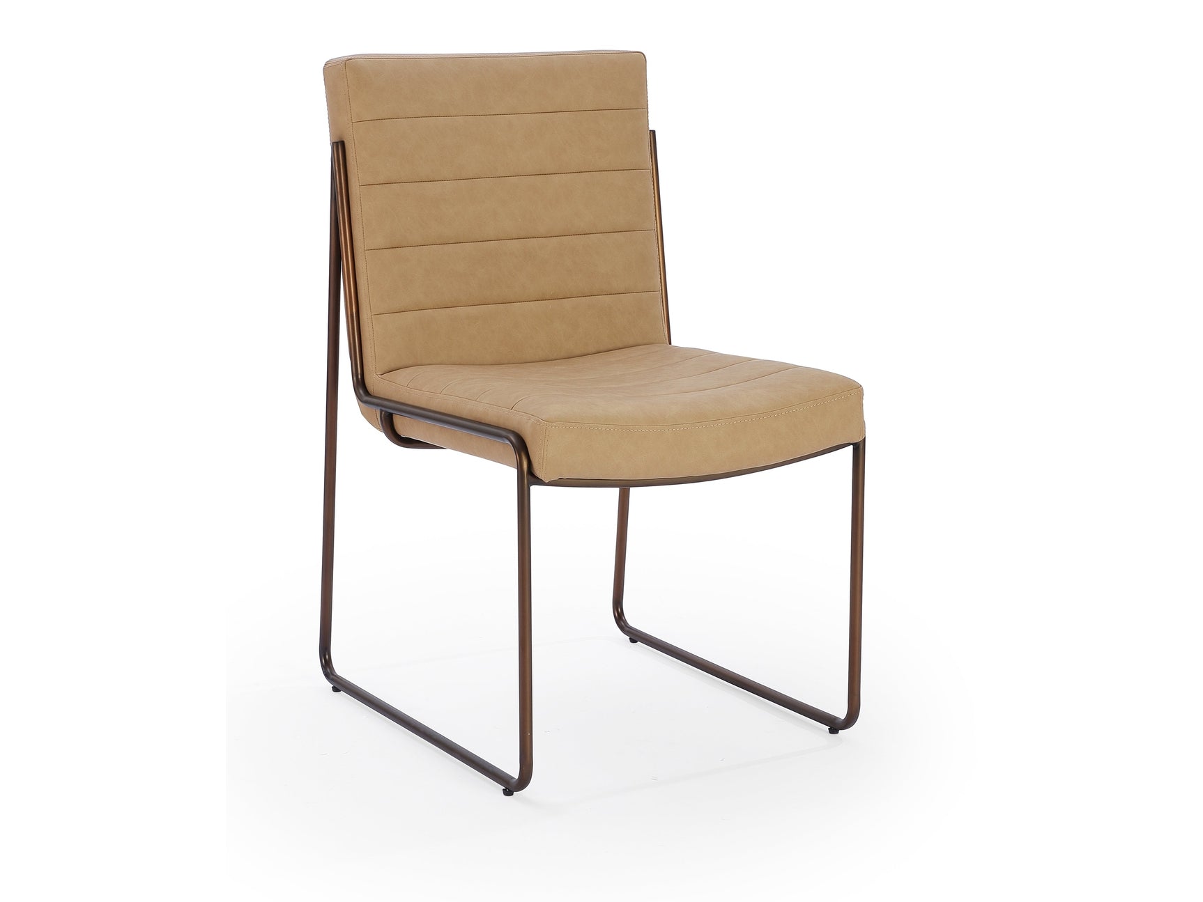 Madison Honey/Light Bronze Metal Frame Dining Chair (Set of 2) - Ornate Home