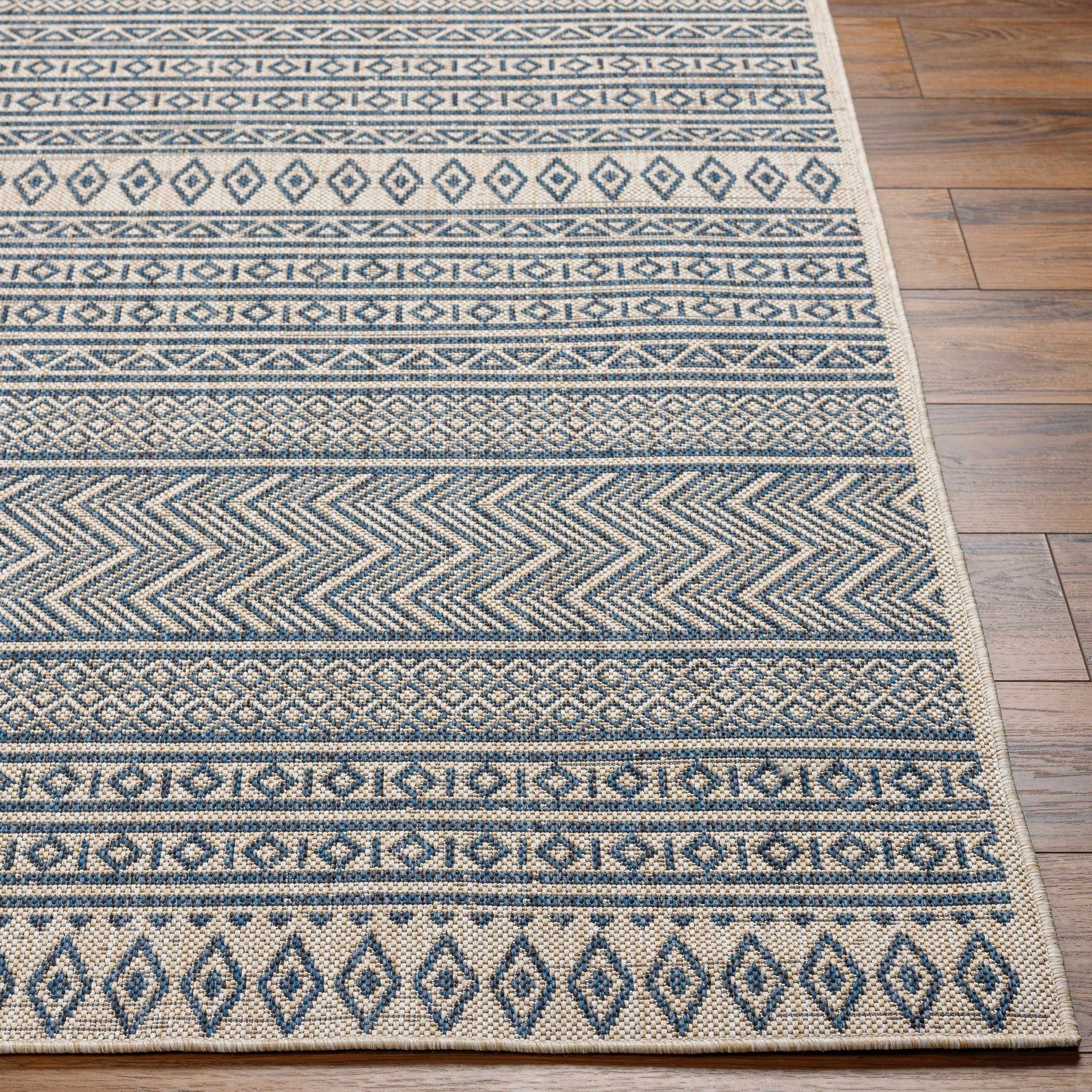 Madras Ink All Over Performance Outdoor Rug - Ornate Home