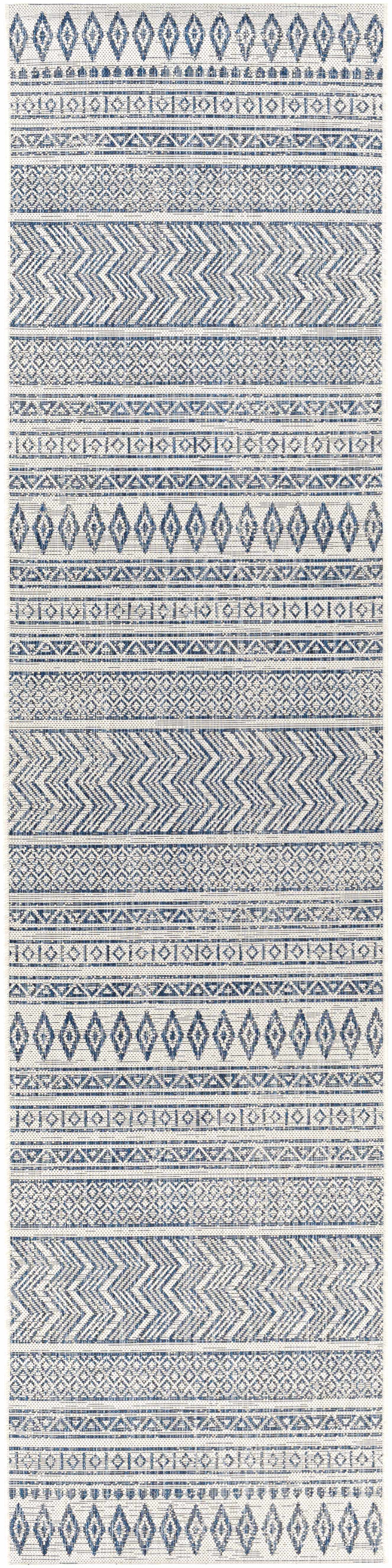 Madras Light Blue Green All Over Performance Outdoor Area Rug - Ornate Home