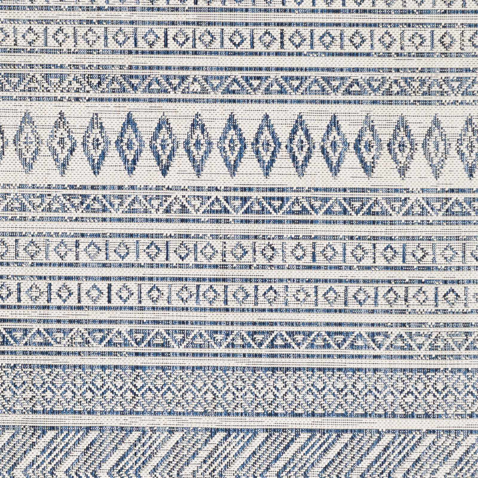 Madras Light Blue Green All Over Performance Outdoor Area Rug - Ornate Home