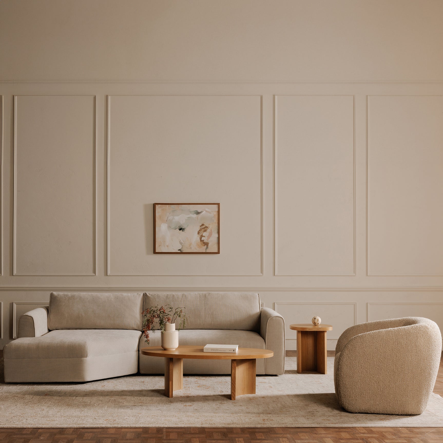 Madrid Beige Right Sectional - Ornate Home