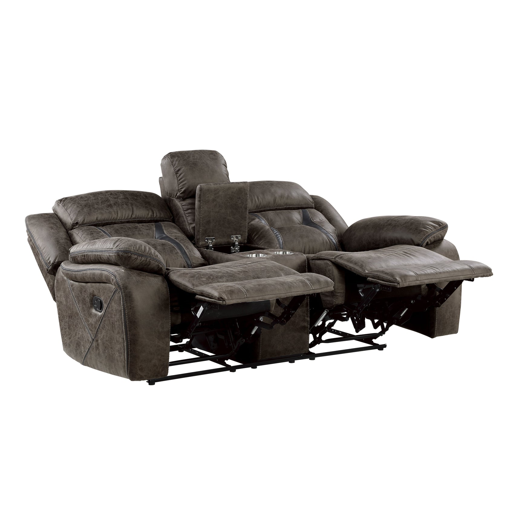 Madrona Brown Reclining Loveseat - Ornate Home