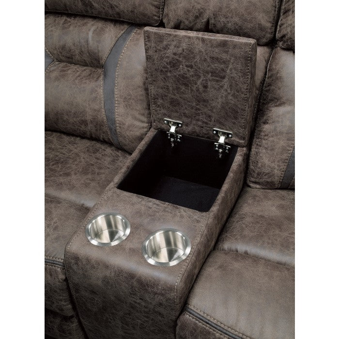 Madrona Brown Reclining Loveseat - Ornate Home