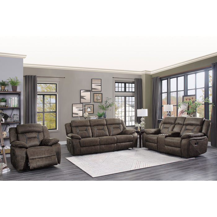 Madrona Brown Reclining Loveseat - Ornate Home