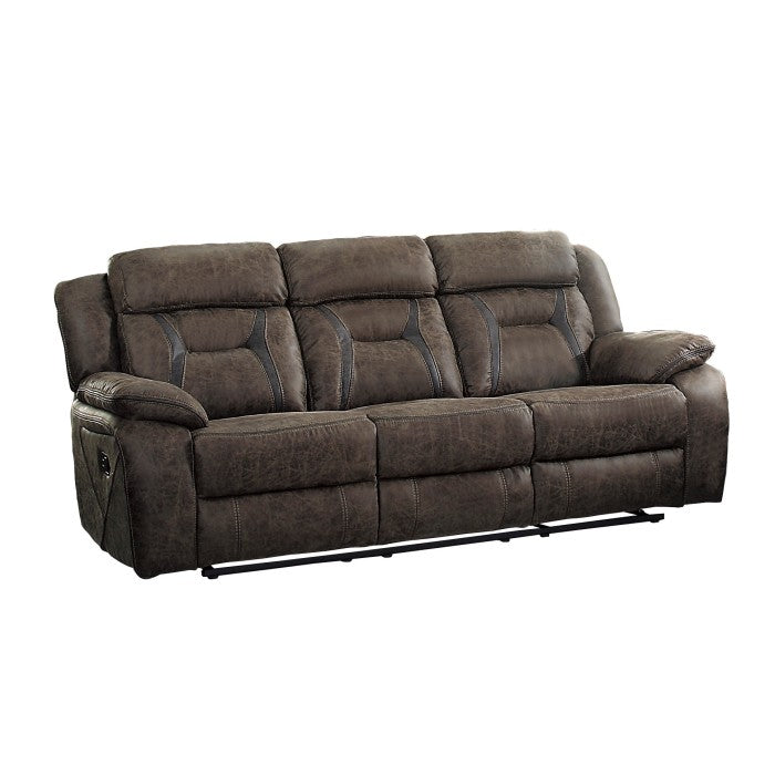 Madrona Brown Reclining Sofa - Ornate Home