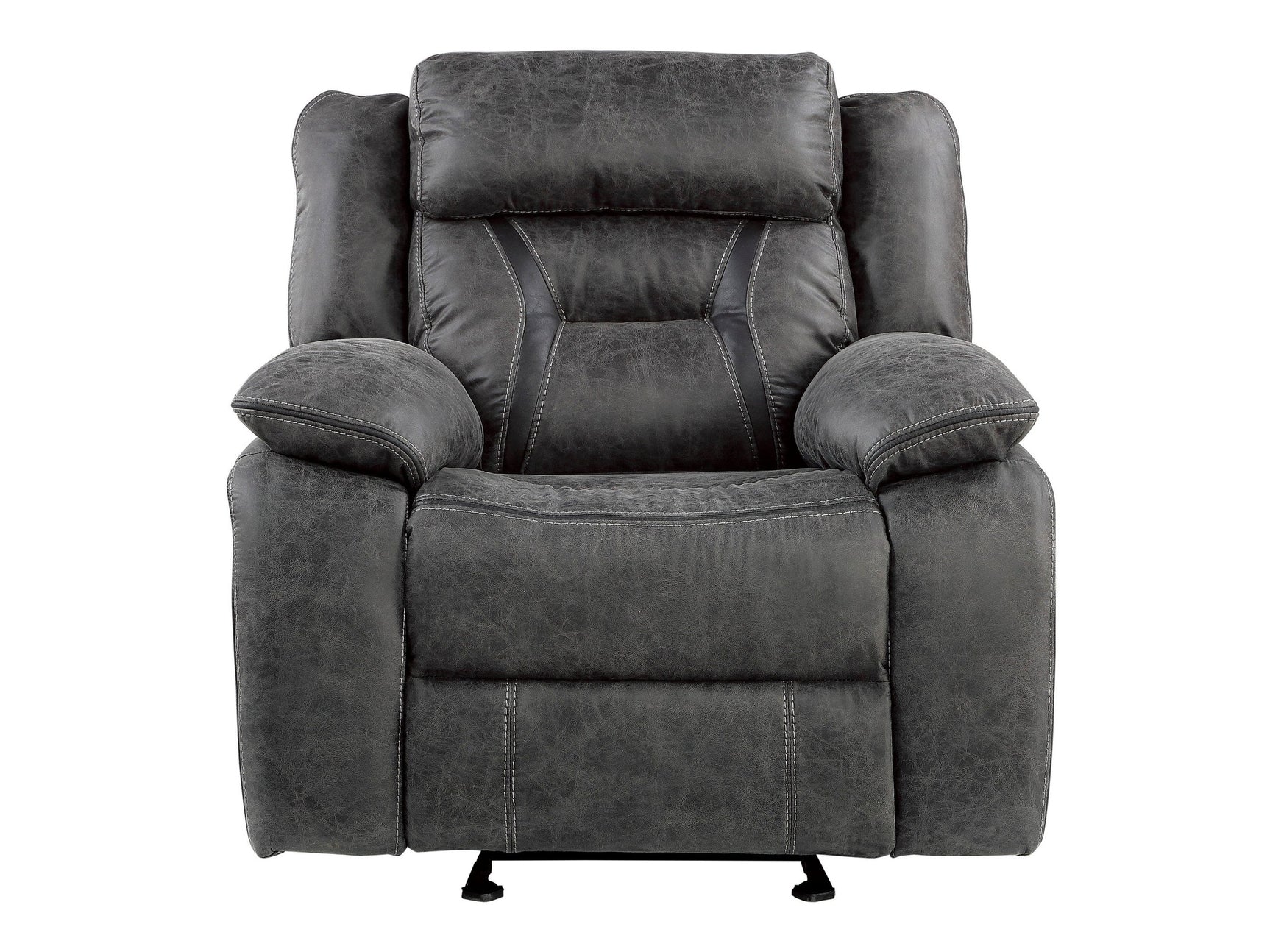 Madrona Hill Gray Glider Reclining Chair - Ornate Home
