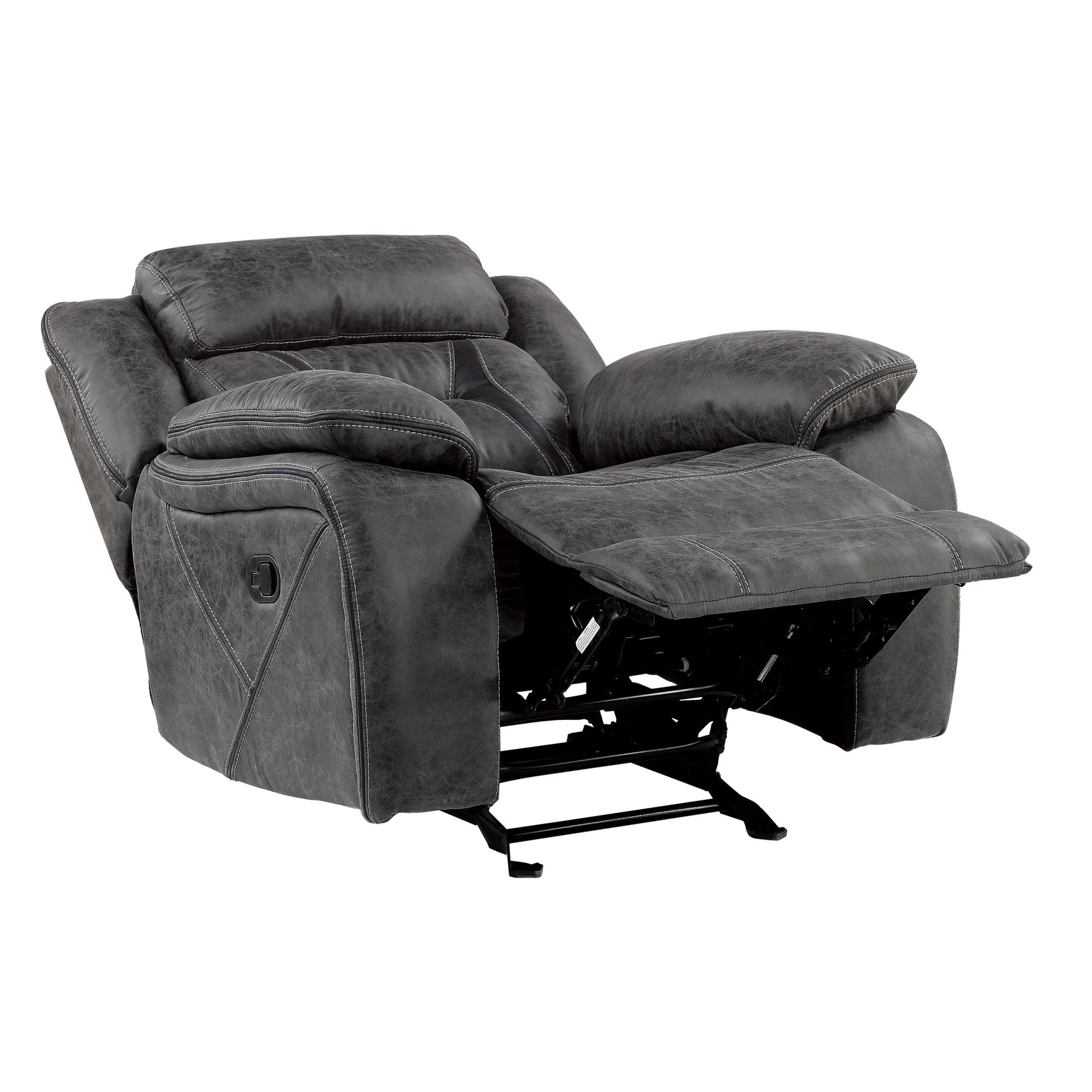 Madrona Hill Gray Glider Reclining Chair - Ornate Home