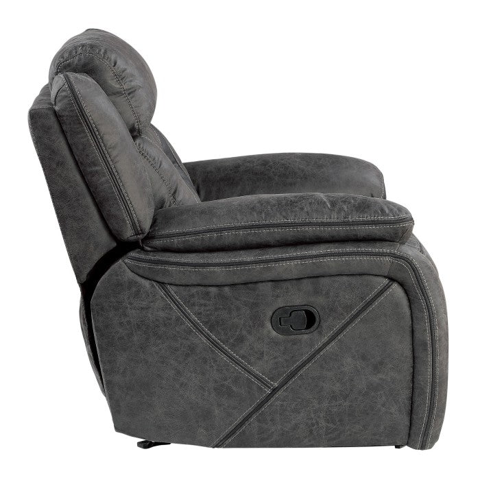 Madrona Hill Gray Glider Reclining Chair - Ornate Home