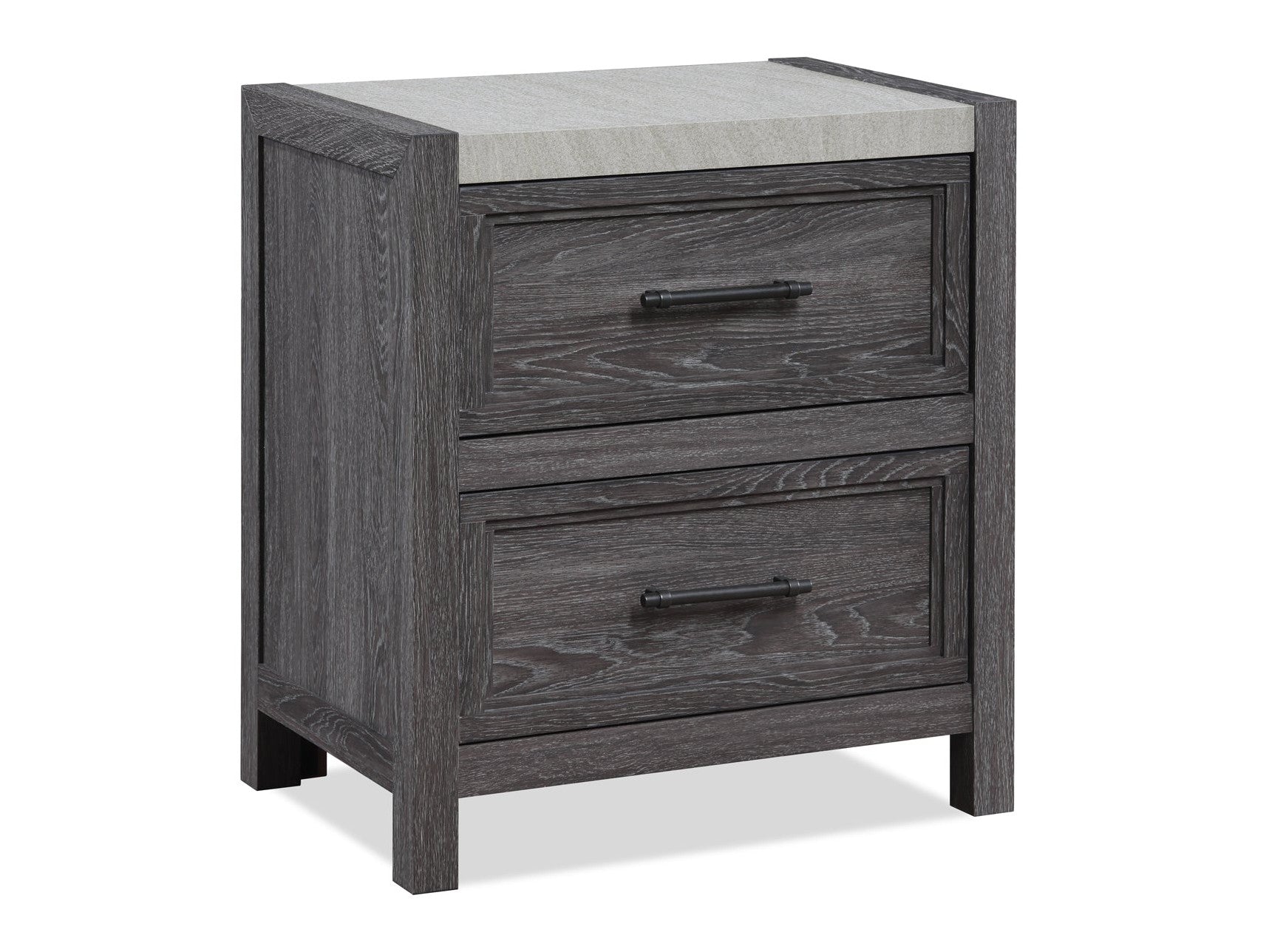 Madsen Gray Nightstand - Ornate Home