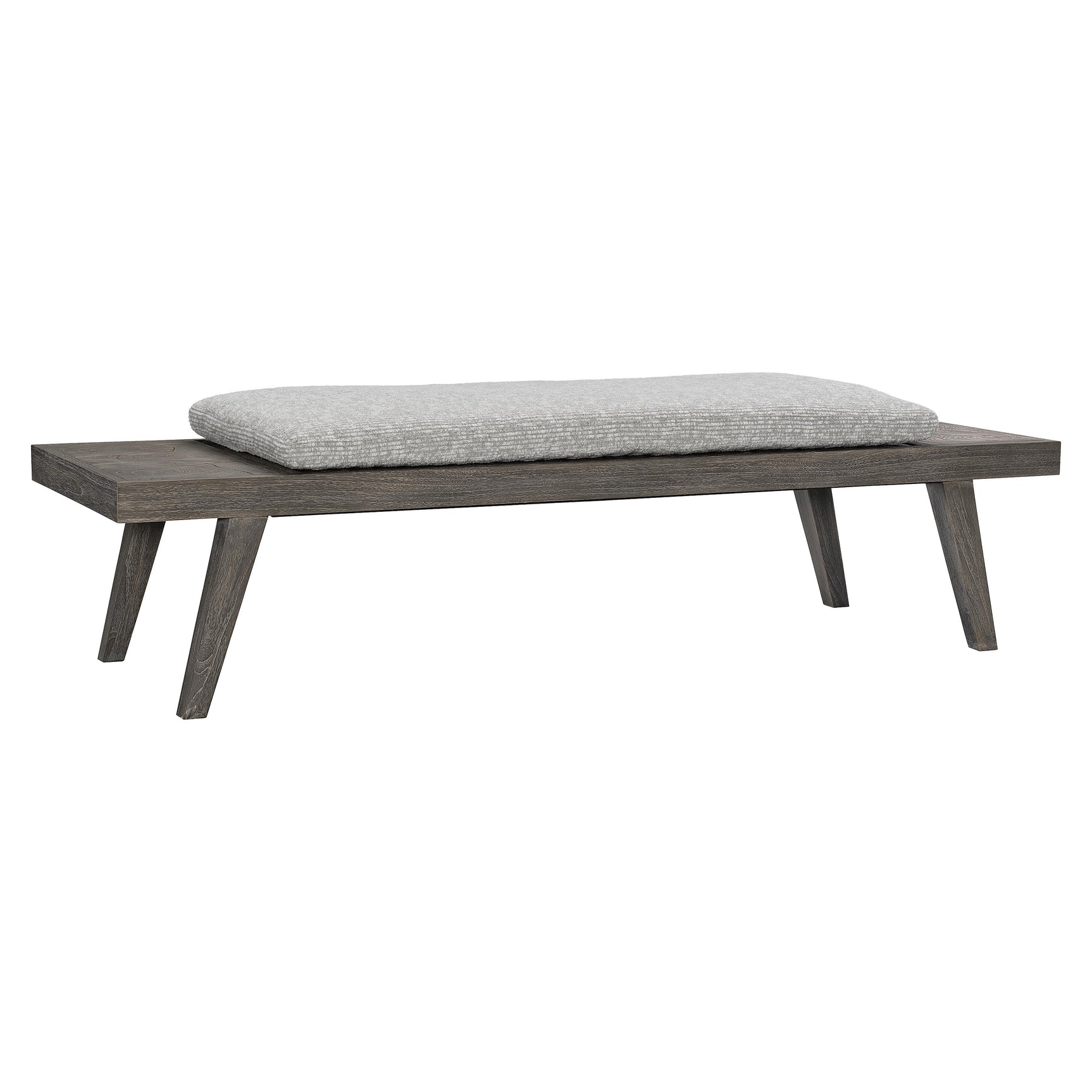 Madura Smoked Truffle/Light Grey Outdoor Bench - Ornate Home