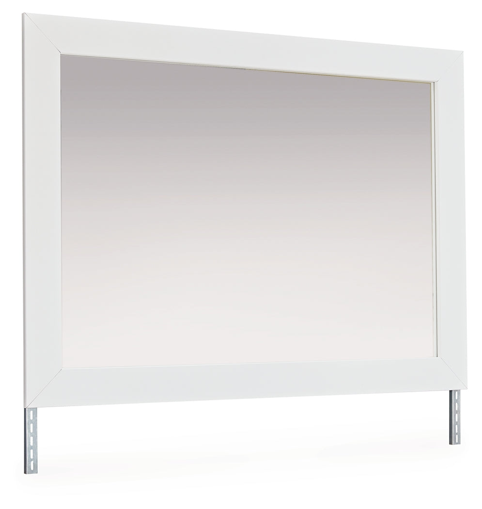 Maeling White Bedroom Mirror - Ornate Home