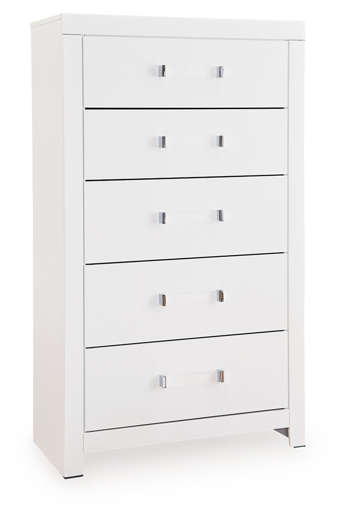 Maeling White Chest of Drawers - Ornate Home