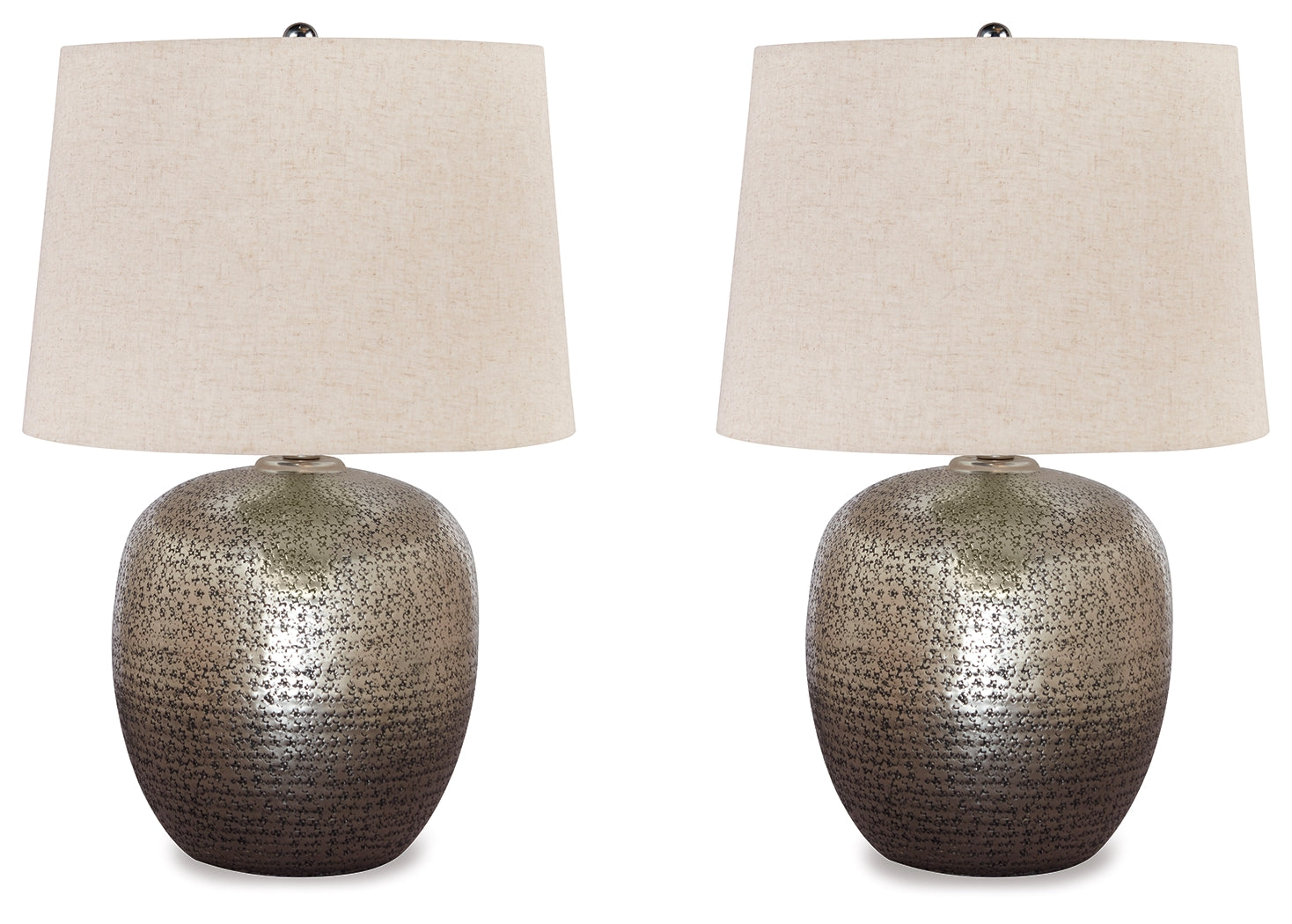 Magalie Antique Silver Table Lamp (Set of 2) (Online Special Price) - Ornate Home