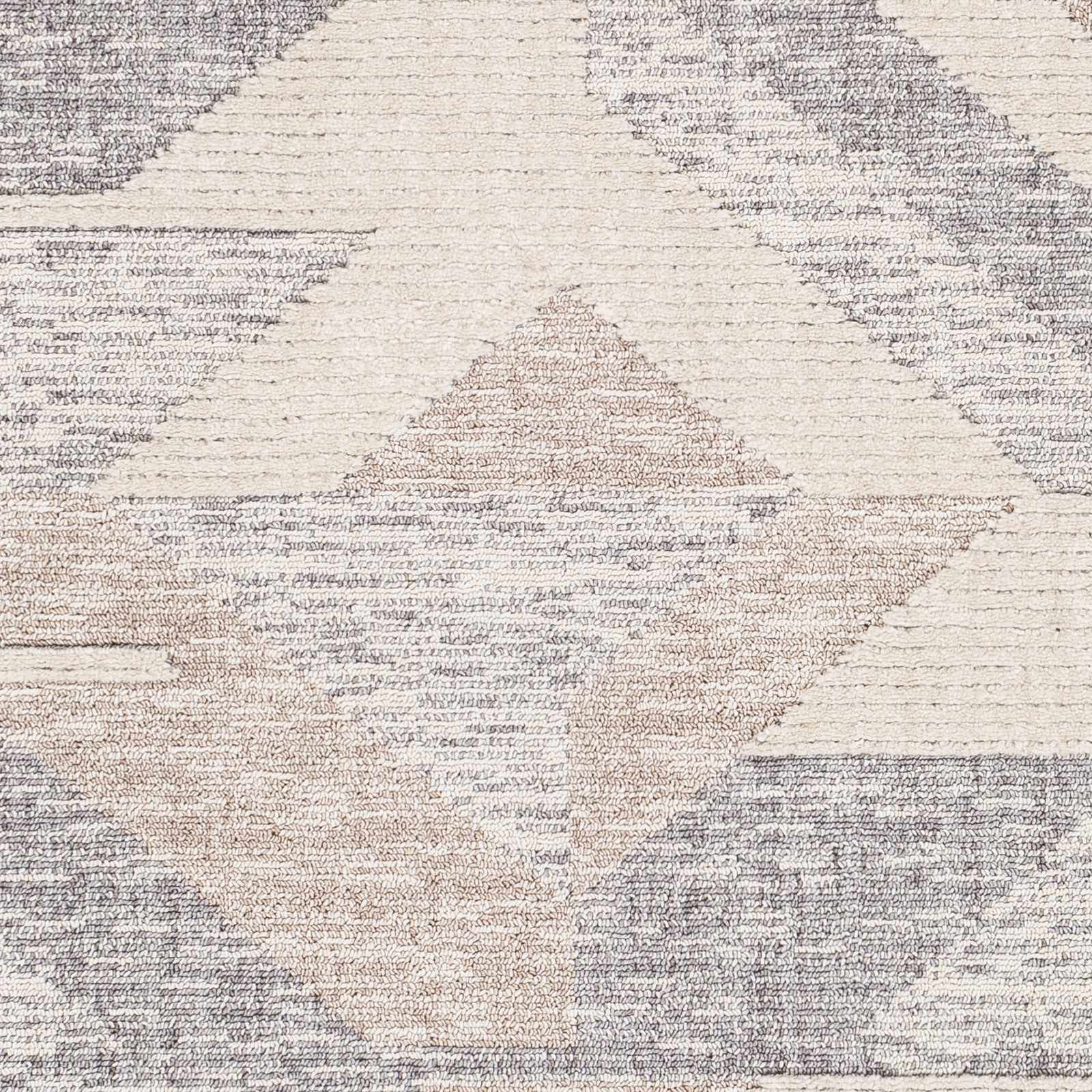 Magazine Geometric High/Low Pile Rug with Tassels - Clearance - Ornate Home