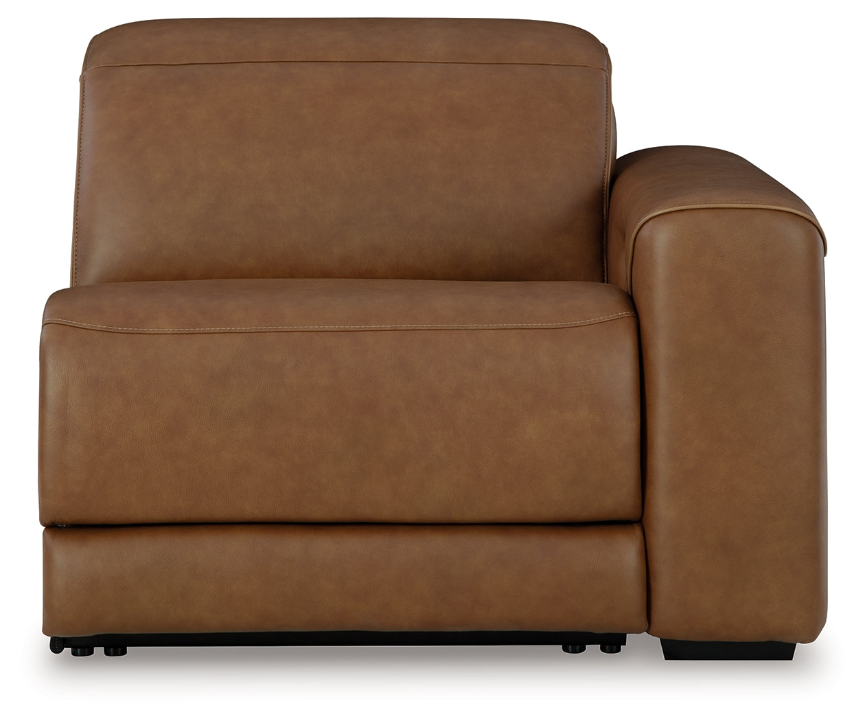Magic Man Caramel 2-Piece Power Reclining Sectional Loveseat w/Console - Ornate Home
