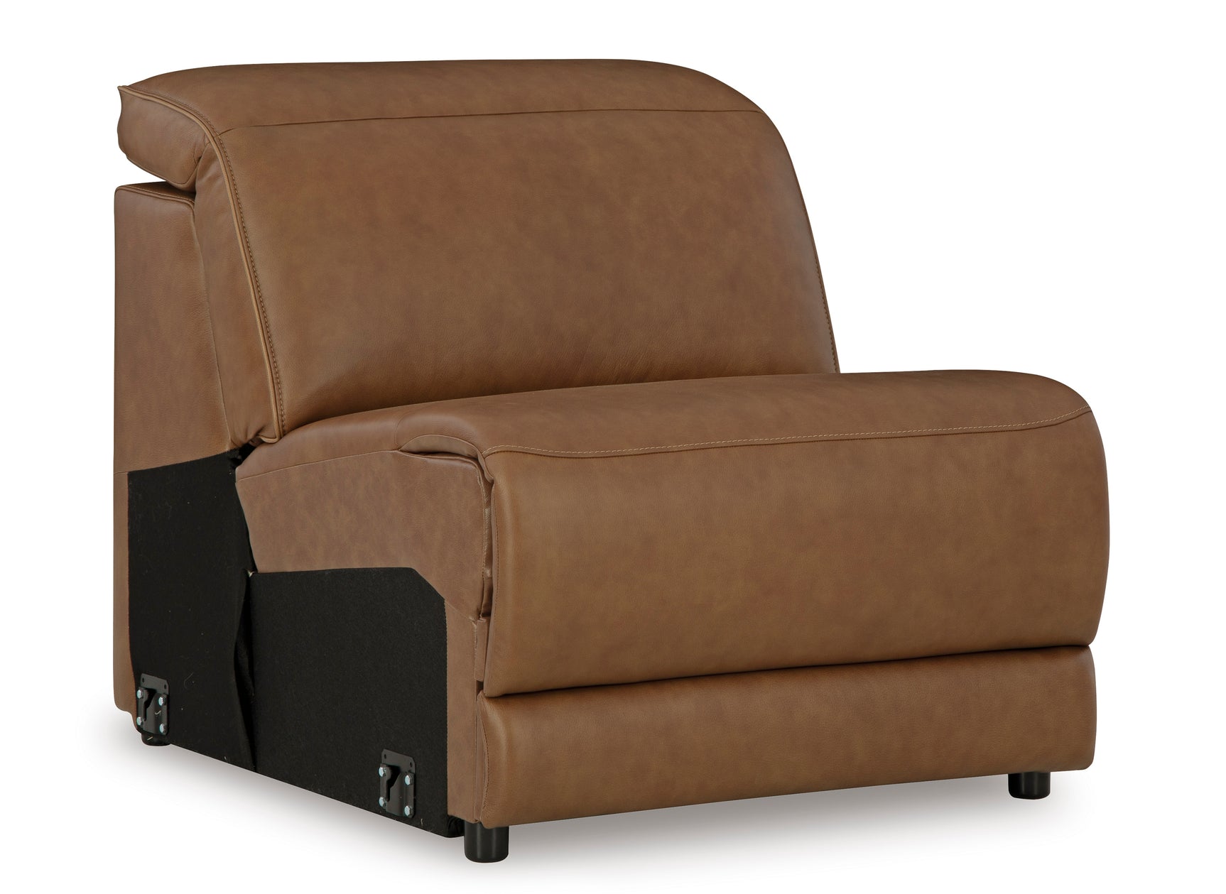 Rally-Up Caramel 5-Piece Dual Power Leather Reclining Modular Sectional - Ornate Home
