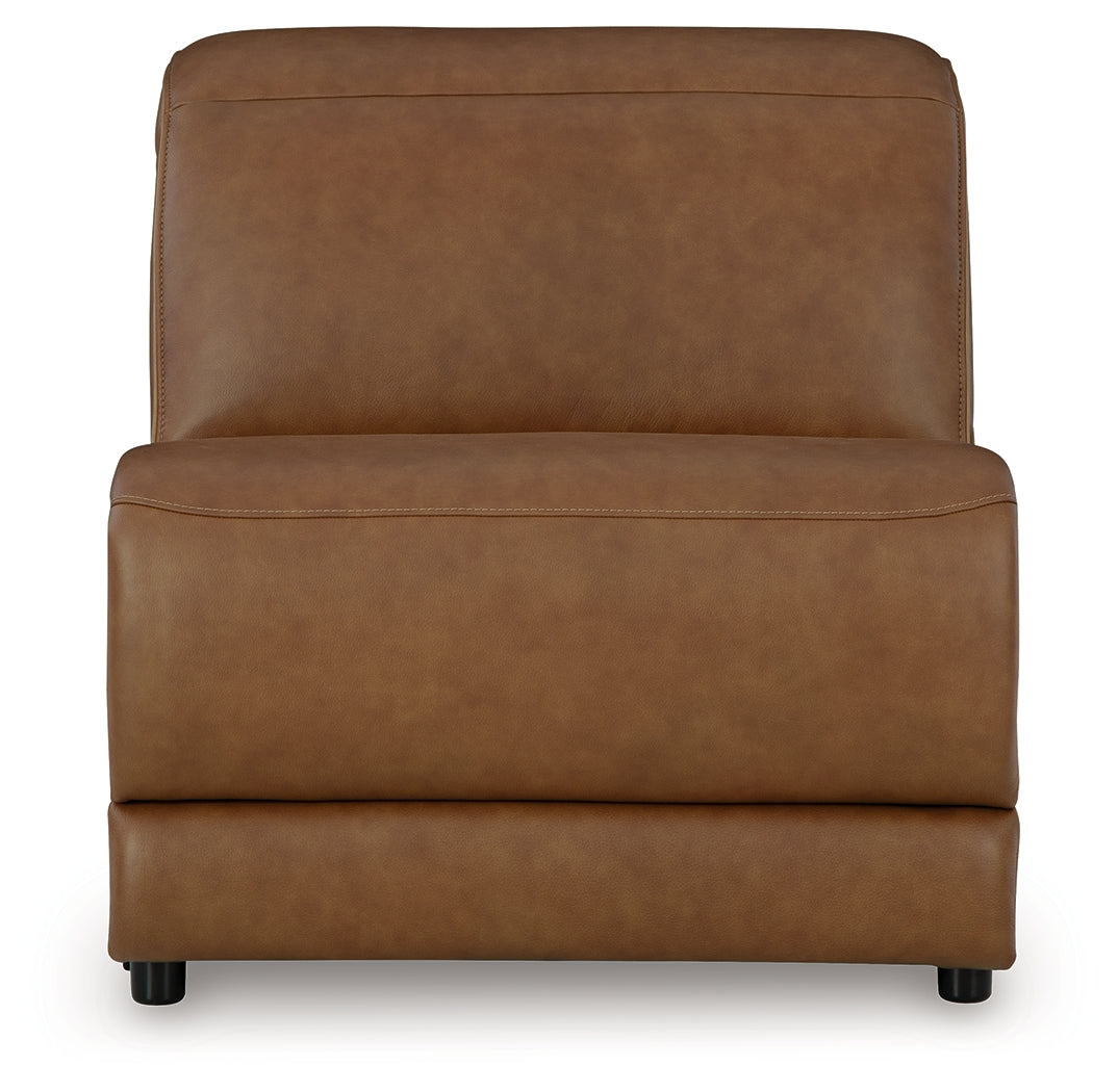 Magic Man Caramel 3-Piece Power Reclining Sectional Sofa - Ornate Home