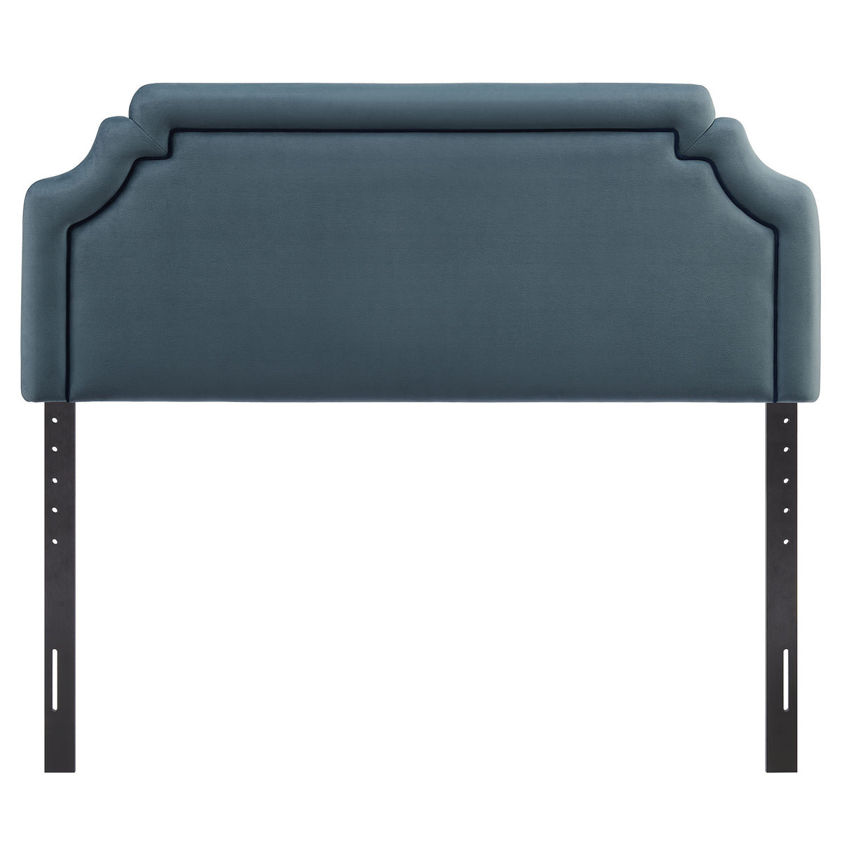 Magnolia Cadet Blue/Midnight Stain-Resistant Performance Velvet Full Size Headboard - Ornate Home