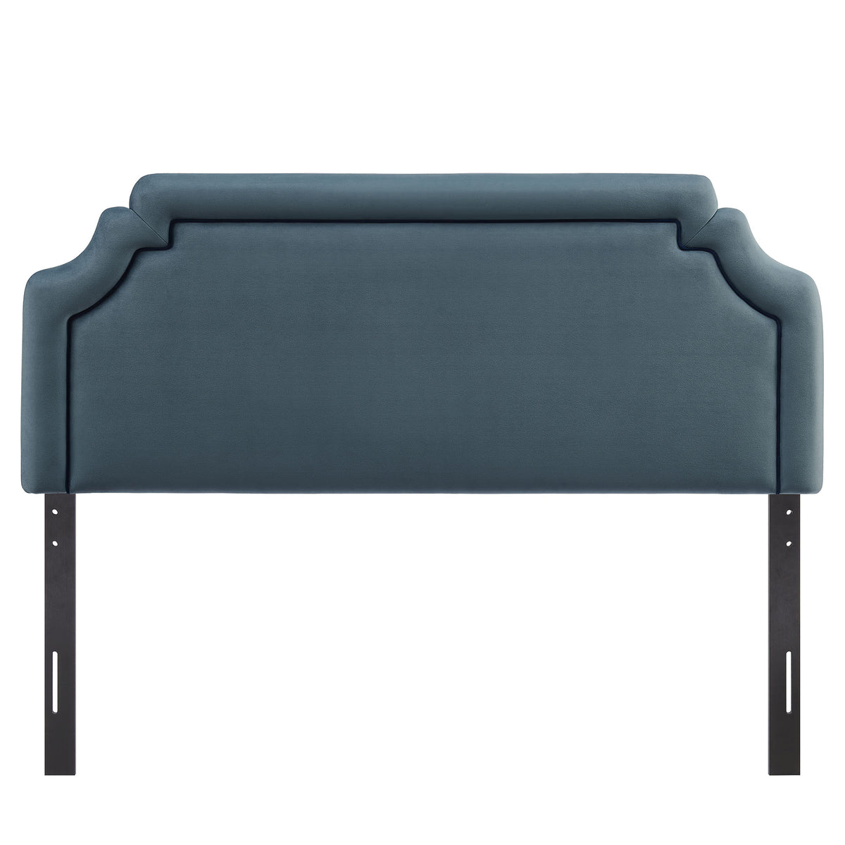 Magnolia Cadet Blue/Midnight Stain-Resistant Performance Velvet Full Size Headboard - Ornate Home