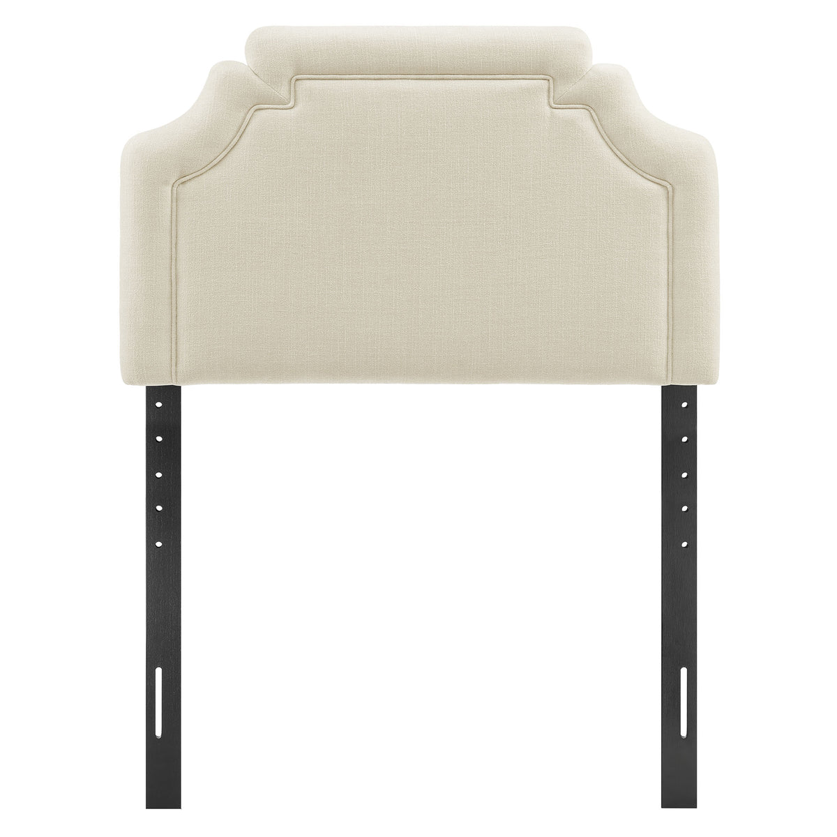 Magnolia Ecru Upholstered Fabric Twin Size Headboard - Ornate Home