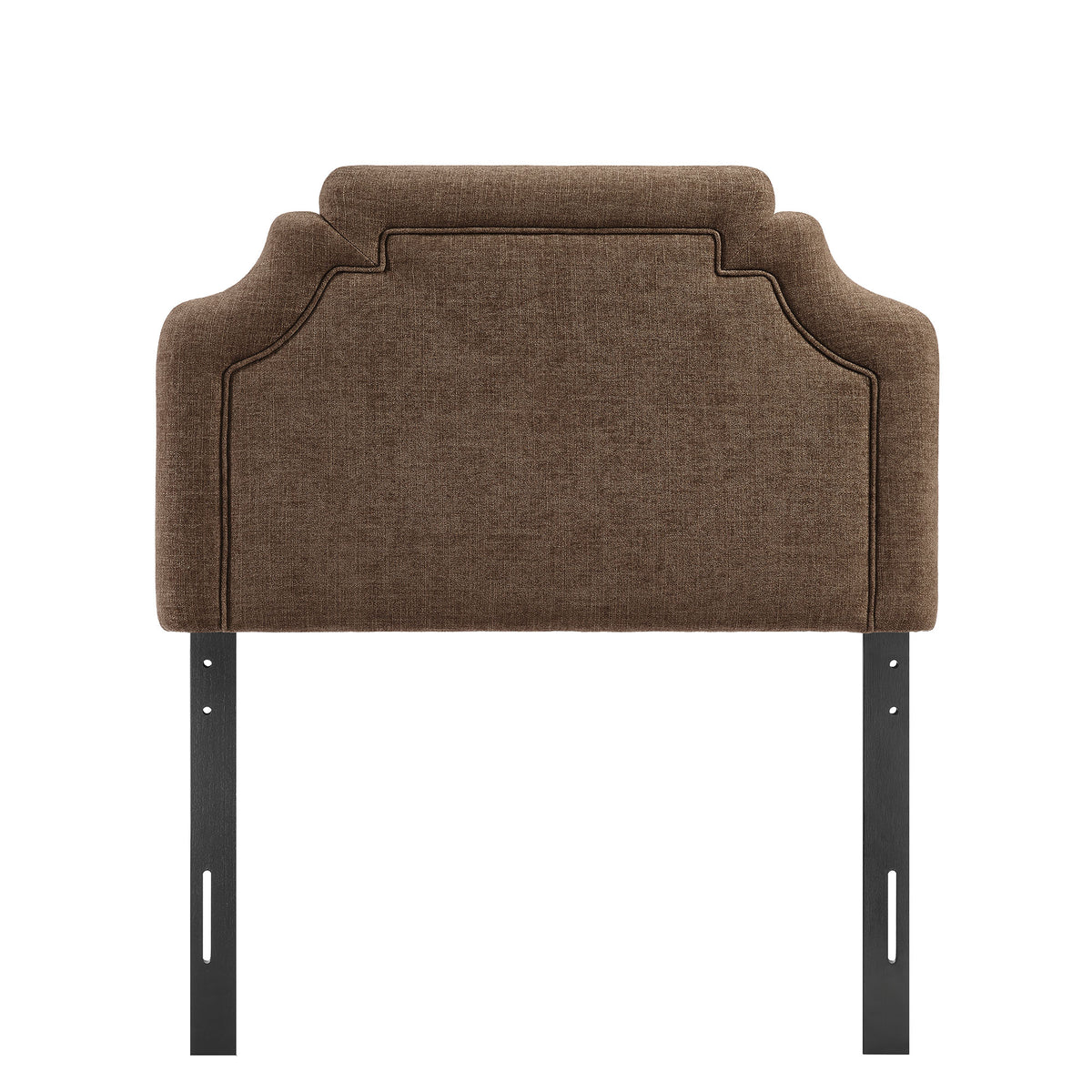 Magnolia Mocha Upholstered Fabric Twin Size Headboard - Ornate Home