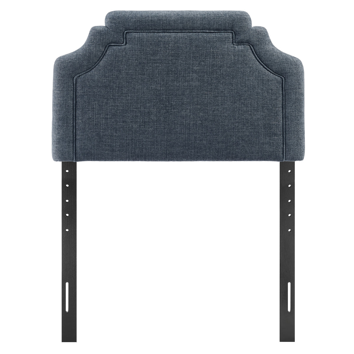 Magnolia Slate Blue Upholstered Fabric Twin Size Headboard - Ornate Home
