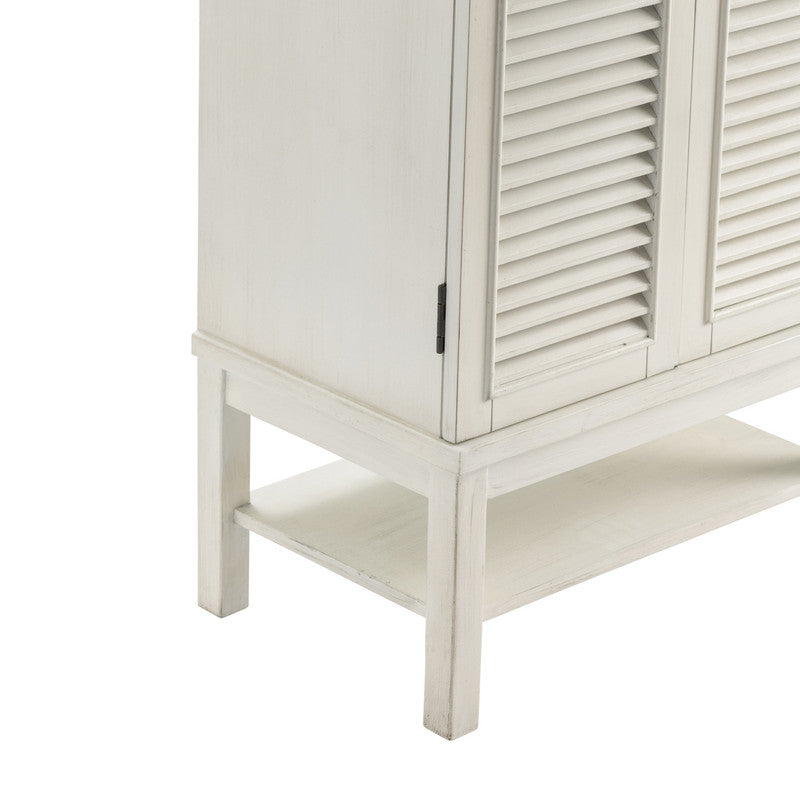 Magnoliatall White Cabinet - Ornate Home