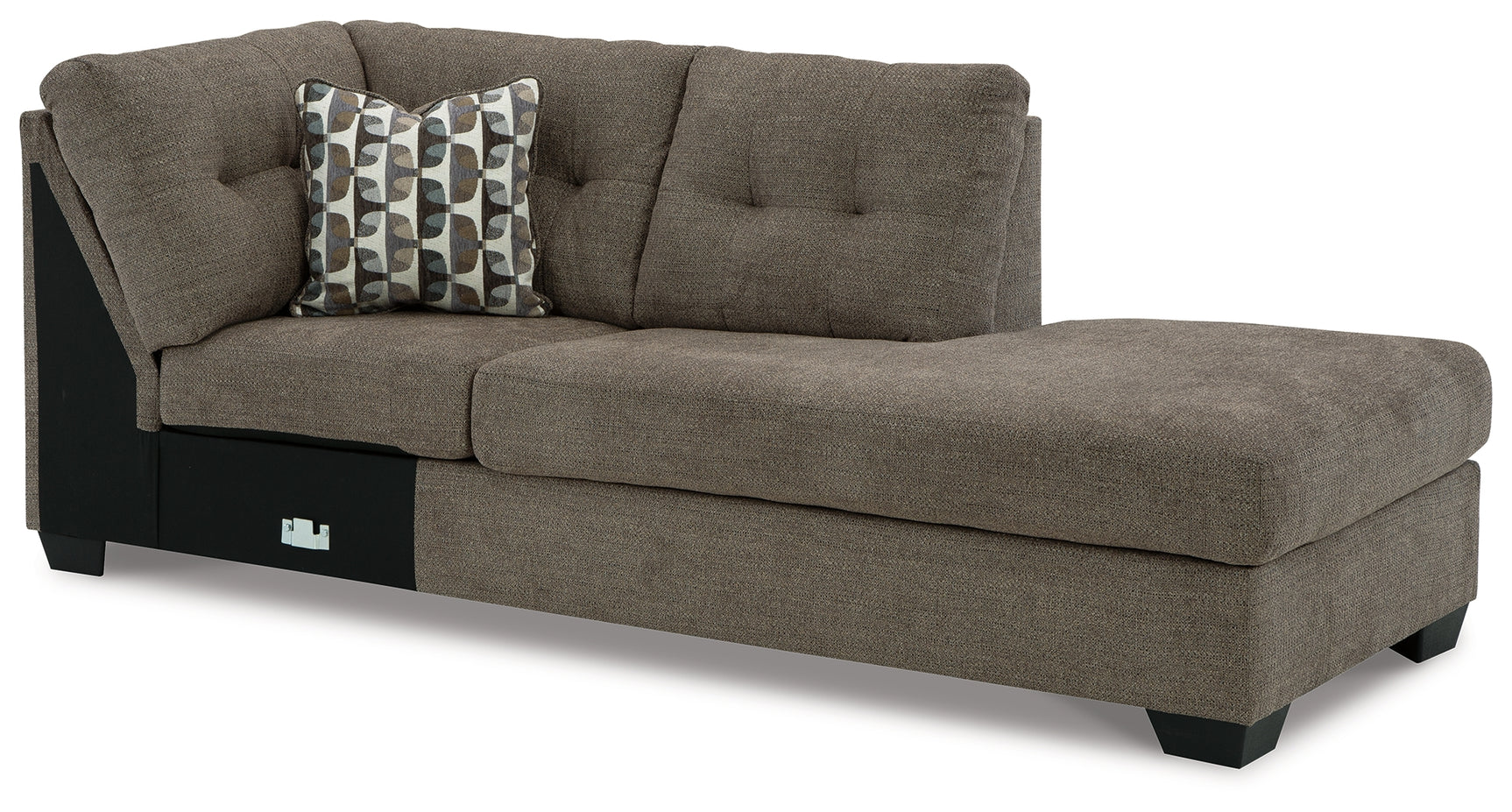 Mahoney Chocolate 2-Piece Sleeper Sectional and Ottoman (Online Special Price) - Ornate Home