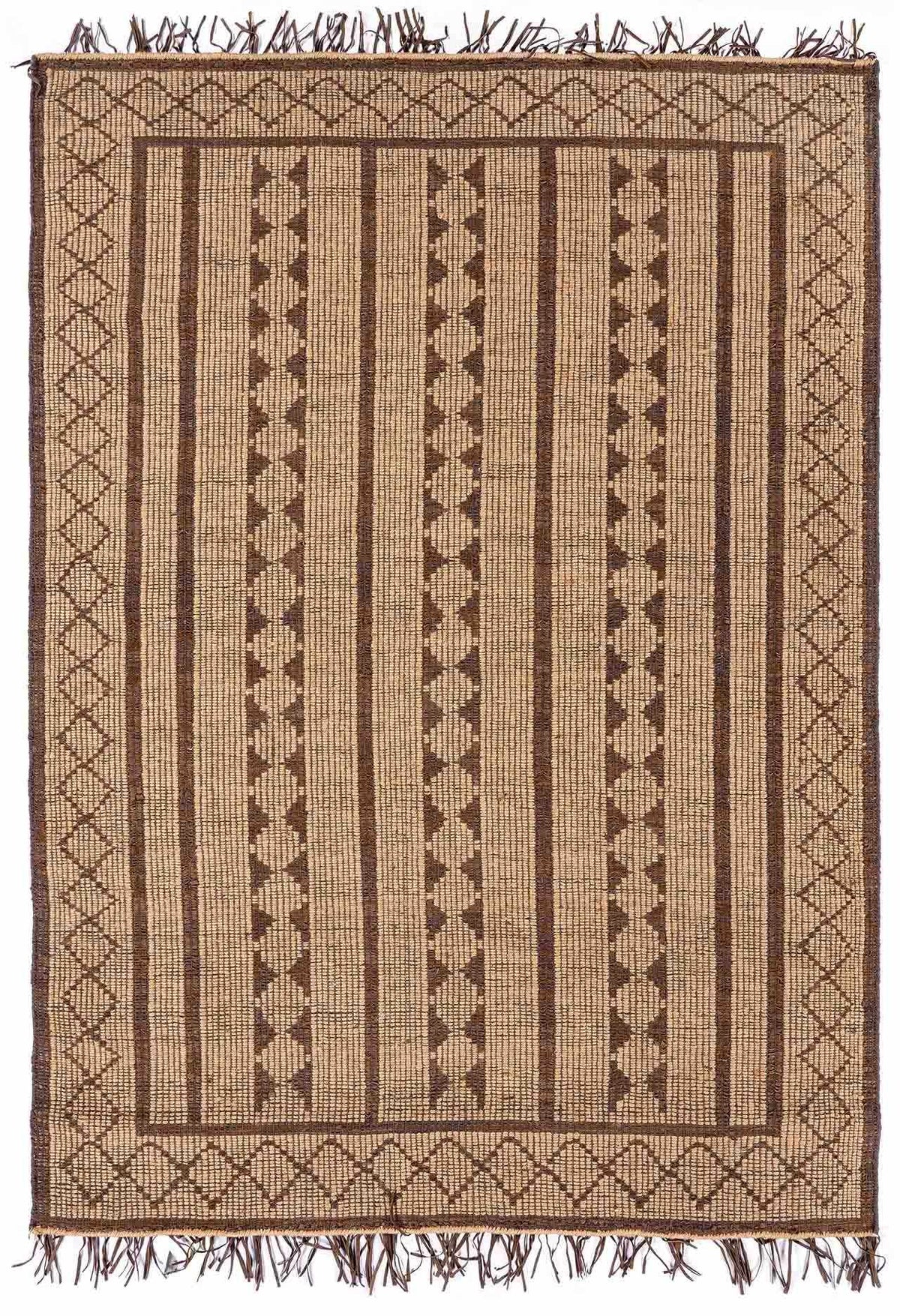 Maia Jute & Leather Area Rug - Clearance - Ornate Home