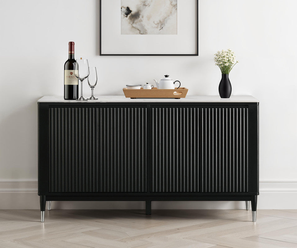 Maidstone Black/White Server - Ornate Home