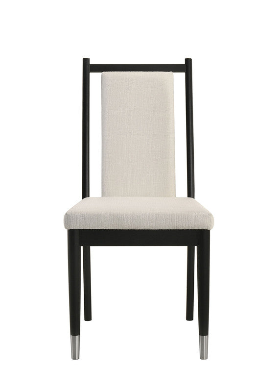 Maidstone Black/White Side Chair (Set of 2) - Ornate Home
