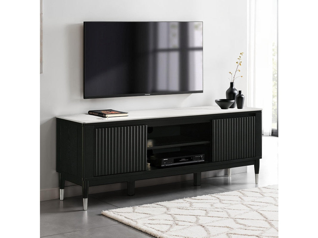 Maidstone Black/White Tv Console - Ornate Home
