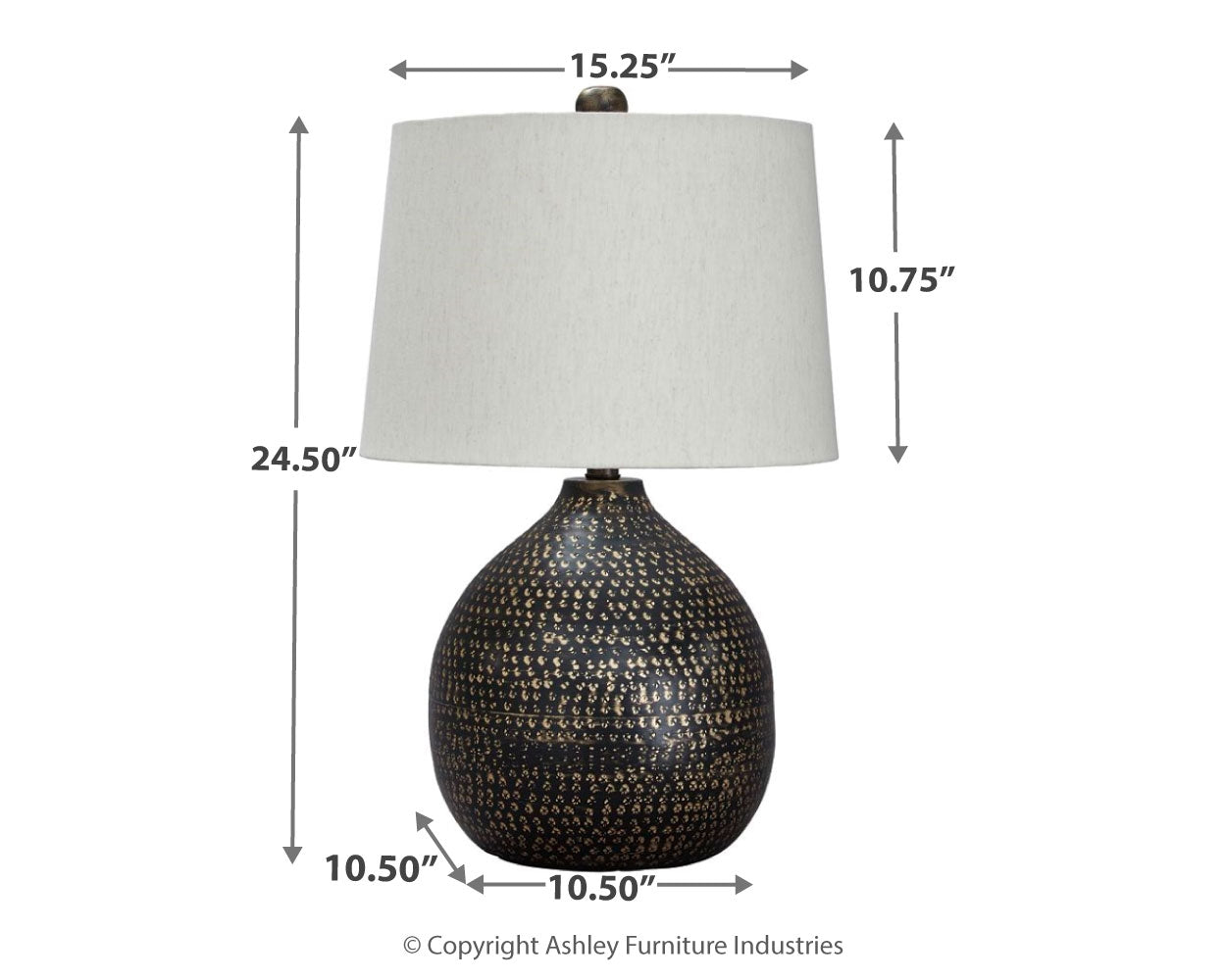 Maire Black/Gold Table Lamp (Set of 2) (Online Special Price) - Ornate Home