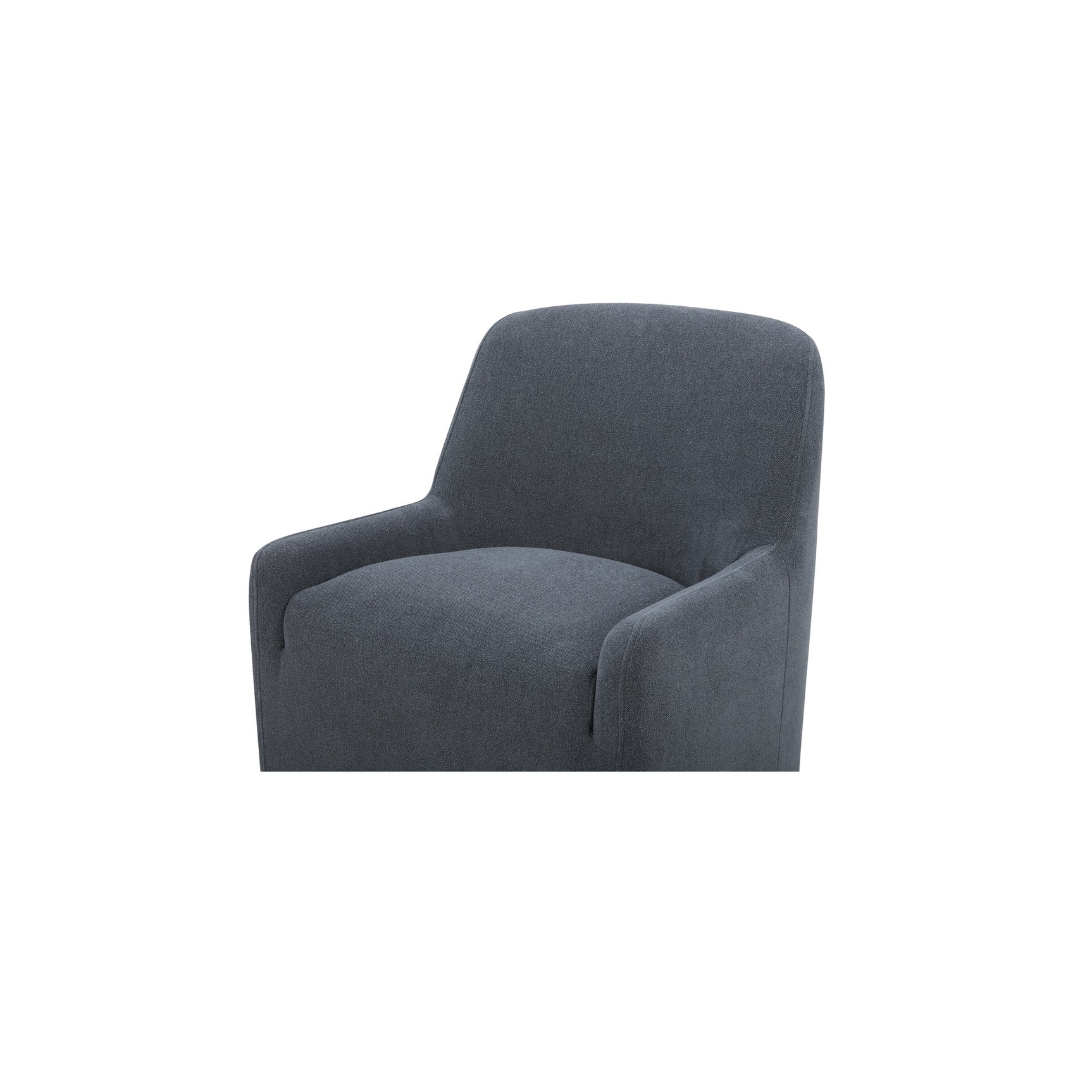 Maisie Slate Blue Rolling Dining Chair - Ornate Home
