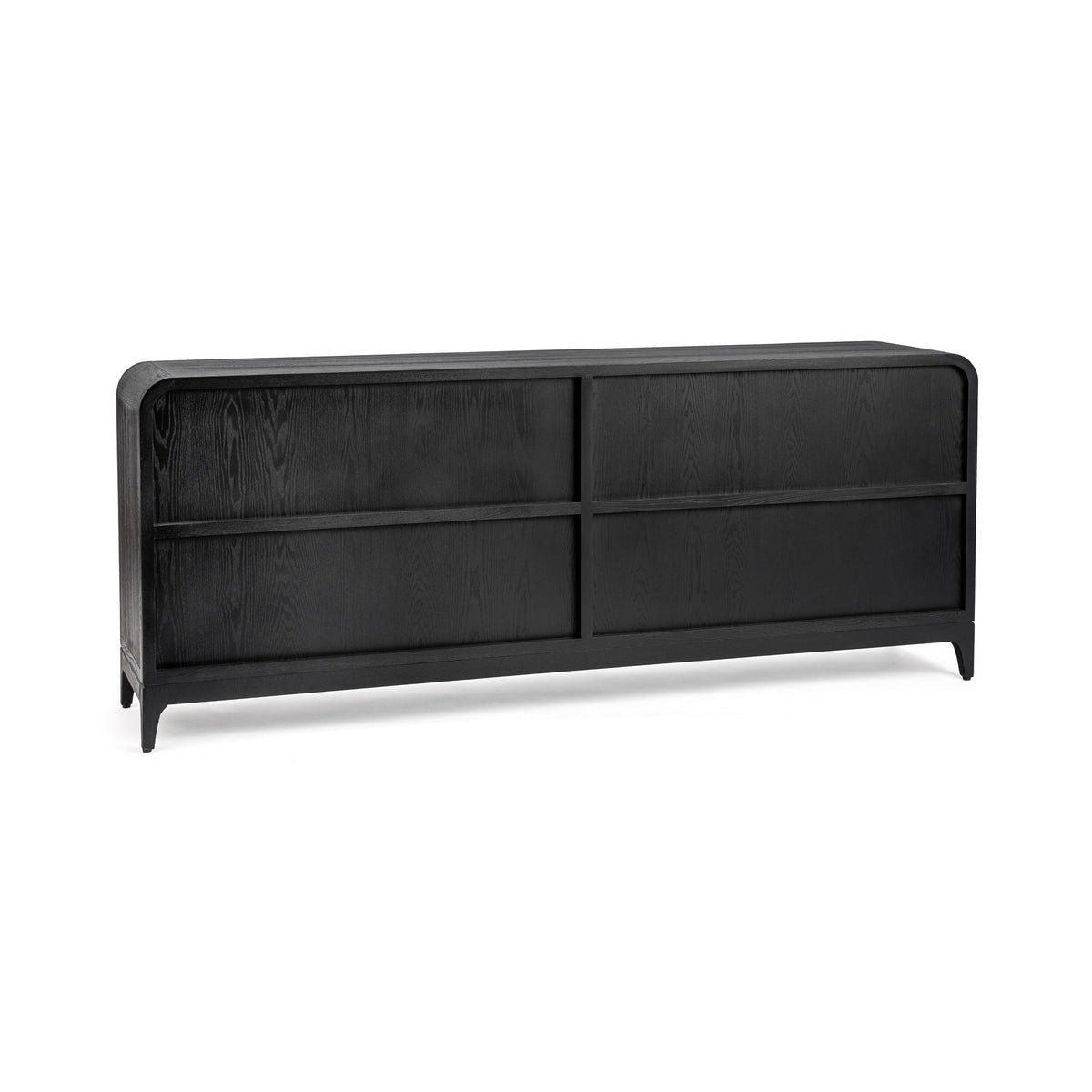 Maison Loft Black 4-Door Cabinet