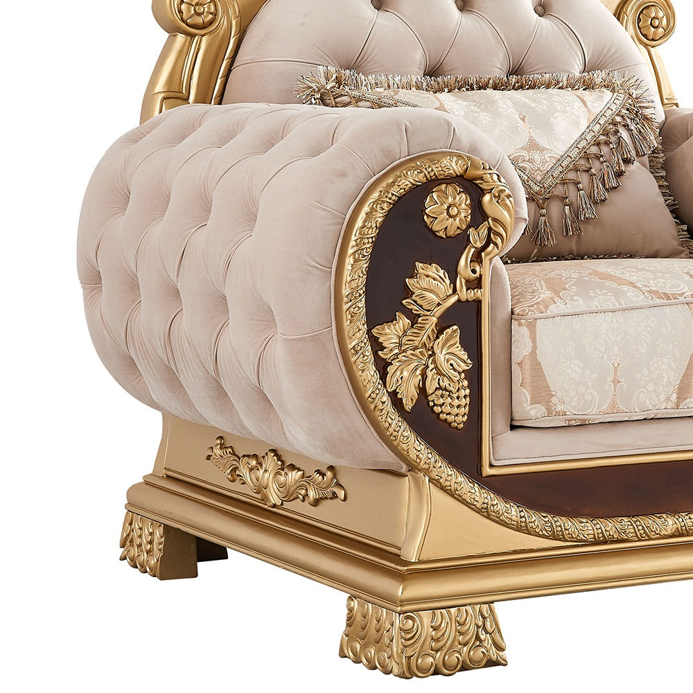 Maison de Paris Beige 3-Pc Living Room Set / HD-9016 - Ornate Home