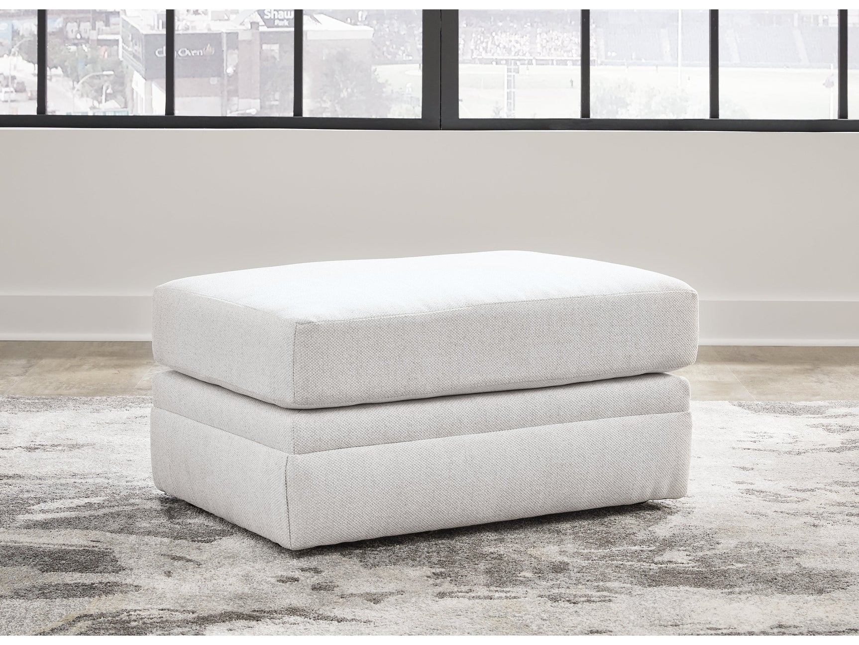 Maitelynn Chalk Ottoman - Ornate Home